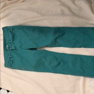 Teal jeans. Garnet Hill 6p